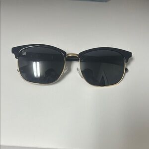 Classic Black and Gold Sunglasses